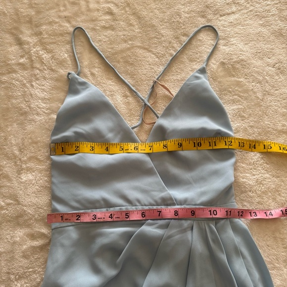 Fame and Partners Mirabella Maxi Bridesmaids Dress Size US 4 Pale Blue - Picture 10 of 11